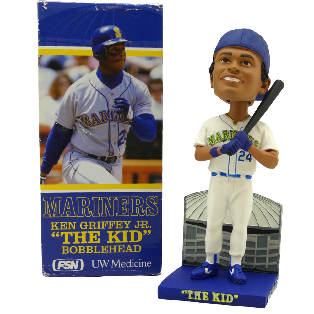 2010 Seattle Mariners FSN & UW Medicine Ken Griffey Jr The Kid Bobblehead Figure